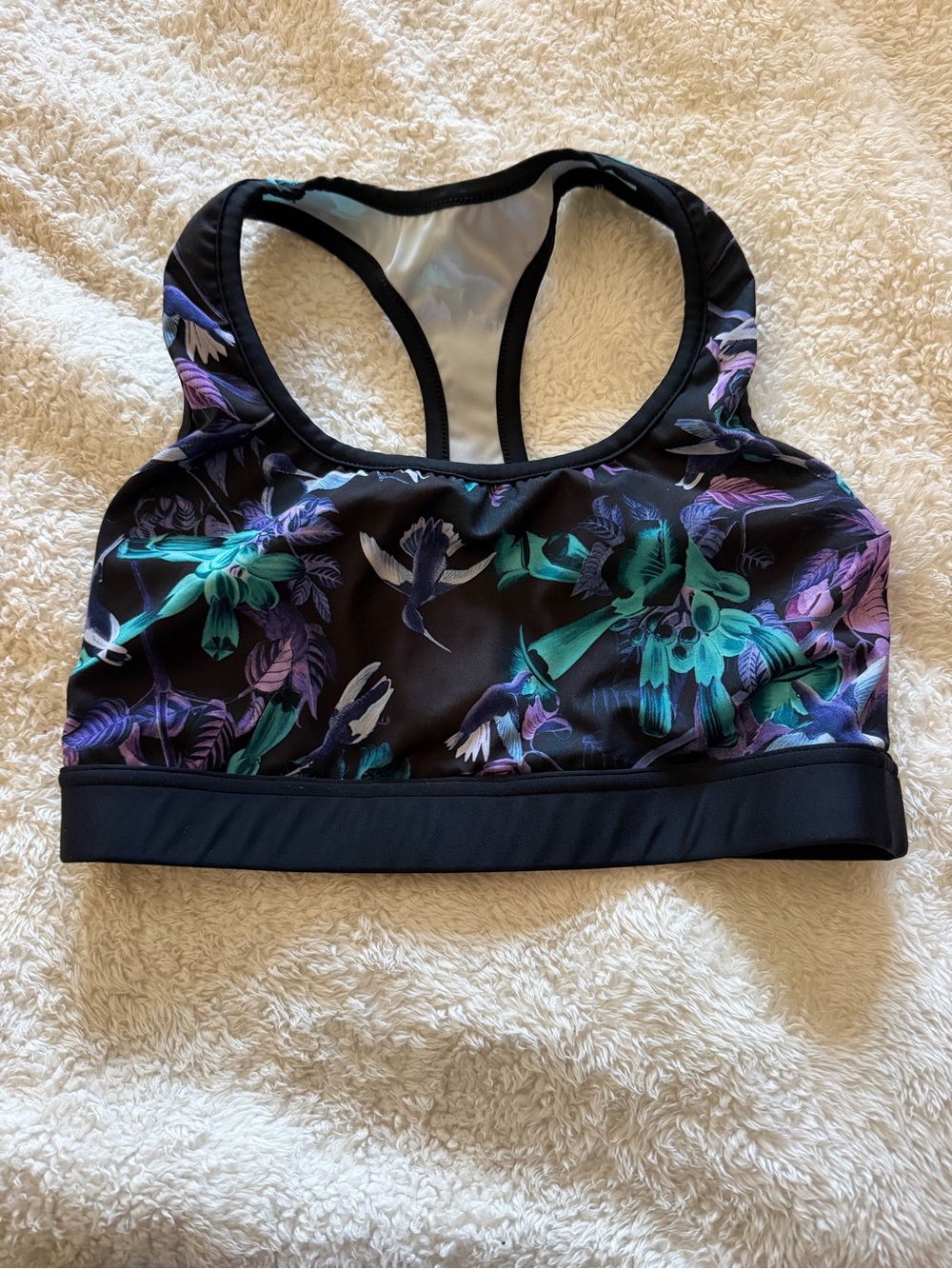 BLACKMILK Floral hummingbird pocket Leggings and matching sports bra size M - Picture 4 of 5